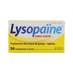 Lysopaïne maux de gorge 36...