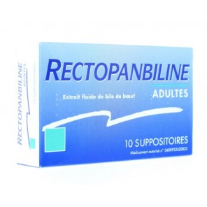 Rectopanbiline 10 Suppositoires adulte