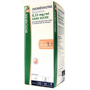 Oxomemazine Biogaran sans sucre 150ml