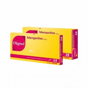 Oligosol manganèse 28 ampoules 56ml