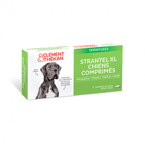 Clément thékan strantel vermifuges XL chien 2 comprimés