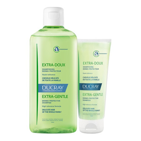 Ducray extra-doux shampooing dermo-protecteur 400ml+100ml offert