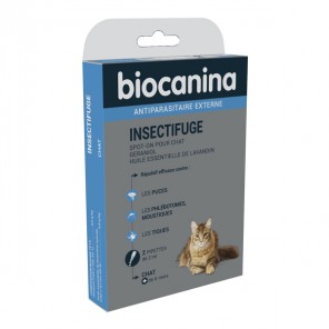 Biocanina insectifuge chat +6 mois 2 pipettes