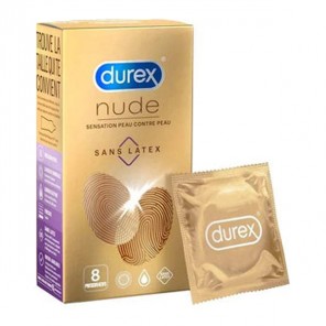 Durex nude sans latex 8 préservatifs