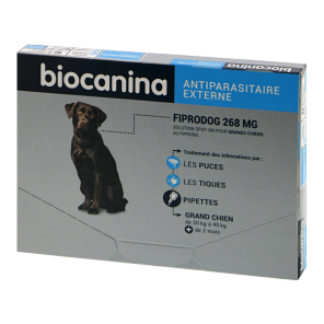 Biocanina fiprodog 268mg antiparasitaire grand chien +2 mois