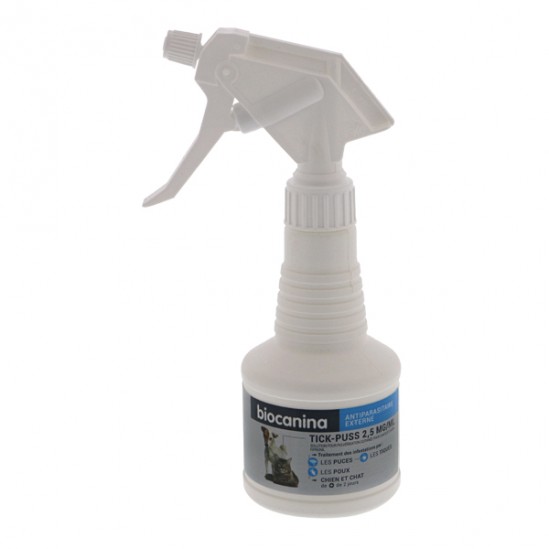 Biocanina tick-puss spray 2.5ml par mg fipronil 250ml