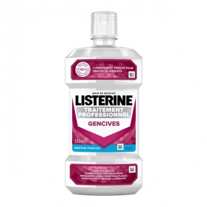 Listerine bain de bouche traitement professionnel gencives 500ml