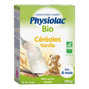 Physiolac Céréales Vanille  Bio  Dès 6 mois 200g