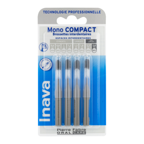 Inava mono compact gris 4 brossettes interdentaires 2.6mm